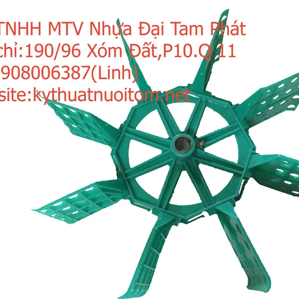 Cánh quạt nuôi tôm - quạt là màu ngọc tán inox