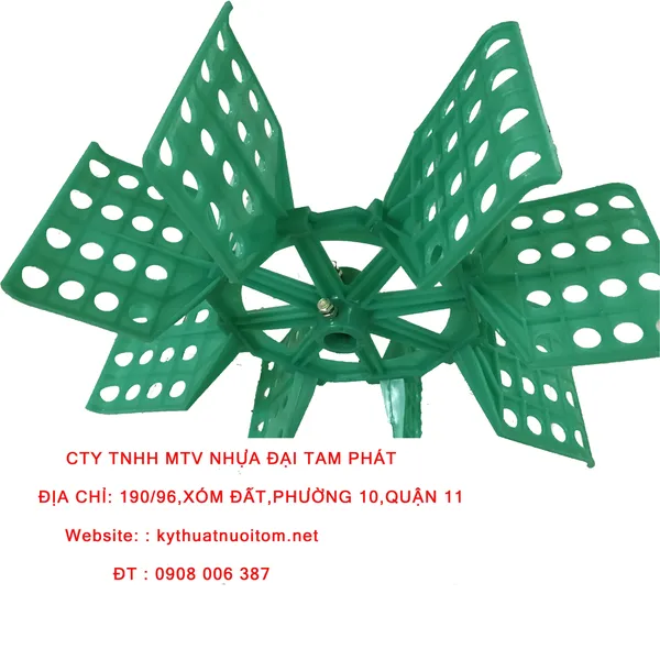 Cánh Quạt nuôi tôm - Quạt lá ngọc trong