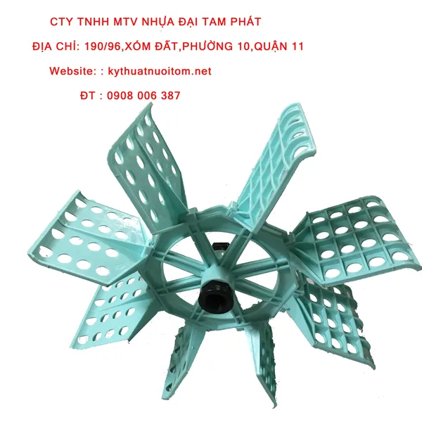 Cánh Quạt nuôi tôm - Quạt lá ngọc zin tán nhựa