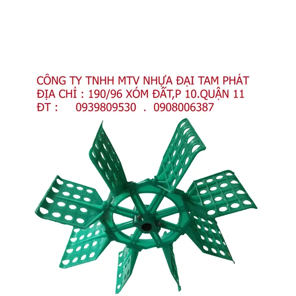 Cánh Quạt nuôi tôm - Quạt lá màu ngọc trục ghép