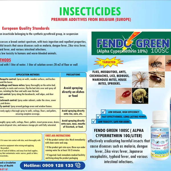 Diệt côn trùng Fendo Green 100SC