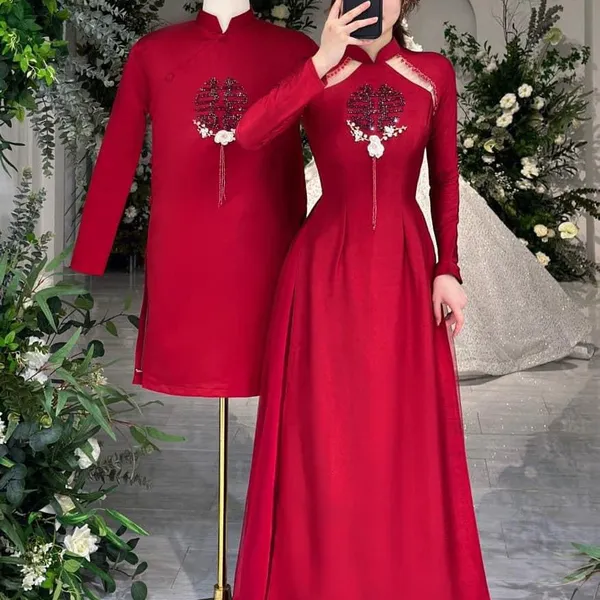 ÁO DÀI CƯỚI KẾT SONG HỶ HIỆN ĐẠI 
