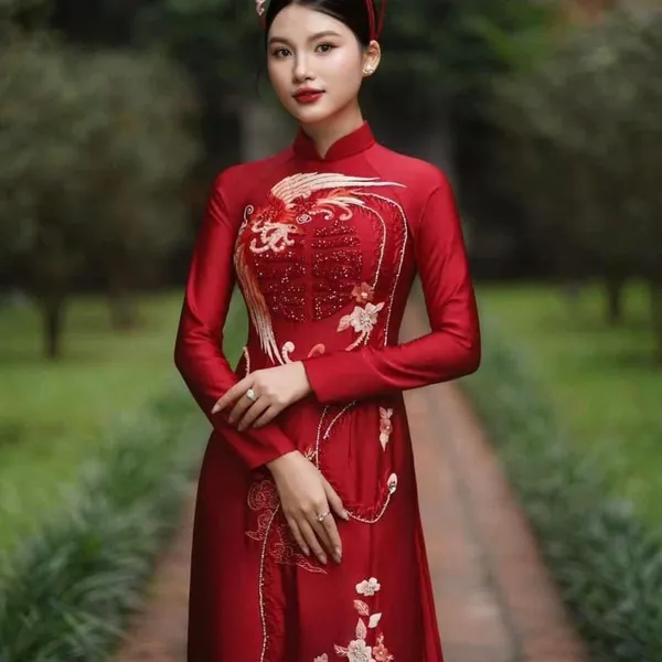 ÁO DÀI CƯỚI CẶP ĐÔI THIẾT KẾ TINH TẾ ĐẸP MẮT