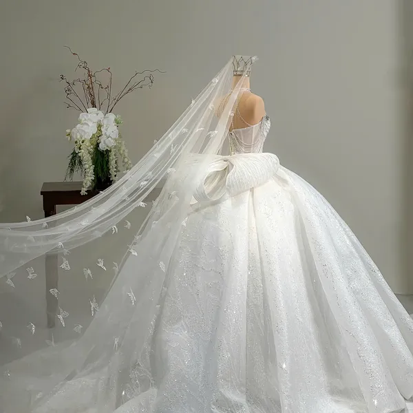 VÁY CƯỚI CÔNG CHÚA TÙNG LỄ LỚN KÈM NƠ XINH XẮN