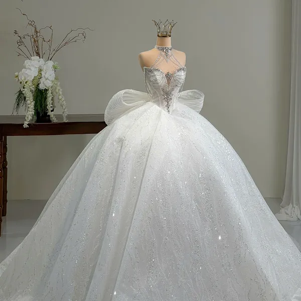 VÁY CƯỚI CÔNG CHÚA TÙNG LỄ LỚN KÈM NƠ XINH XẮN