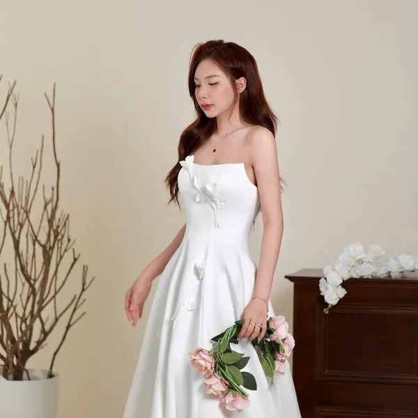 VÁY CƯỚI SUÔNG JOLI SIẾT EO XINH XẮN