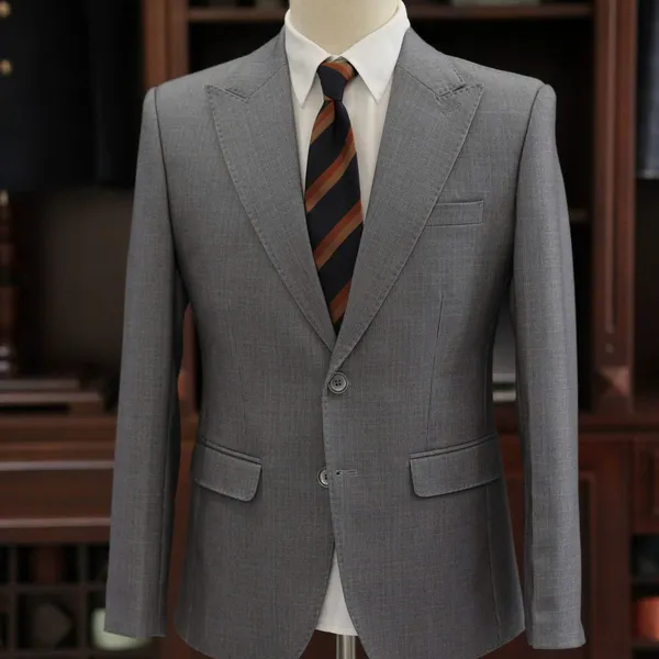 VEST MÀU XÁM 2 NÚT 