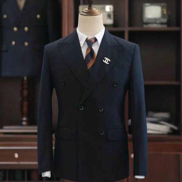 VEST XANH ĐEN 4 NÚT LỊCH LÃM