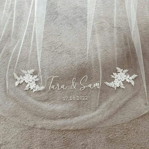 VOAN CÔ DÂU -  VOAN (LÚP) CÀI TÓC THÊU TÊN THEO YÊU CẦU