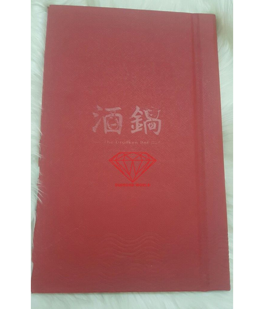 Thiết kế menu bìa da với màu đỏ đẳng cấp, sang trọng | Diamond World Thiết kế menu bìa da với màu đỏ đẳng cấp, sang trọng | Diamond World