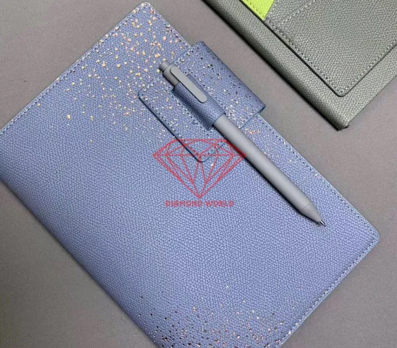 Sổ Bìa Da Gáy Còng Cao Cấp - Có Quai Gắn Bút, Thiết Kế Tinh Tế