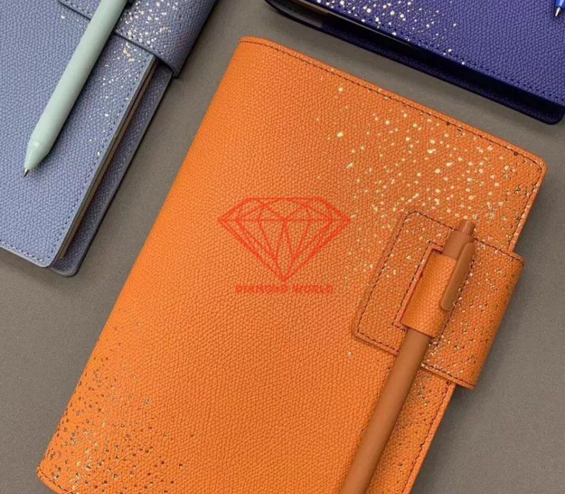 Sổ Bìa Da Gáy Còng Cao Cấp - Có Quai Gắn Bút, Thiết Kế Tinh Tế