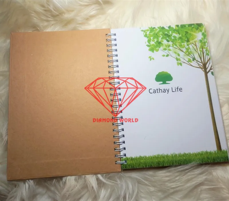 Sổ Bìa Giấy Lò Xo Màu Nâu Mẫu 003