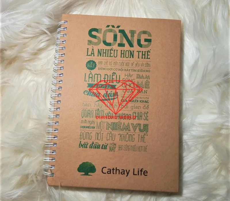 Sổ Bìa Giấy Lò Xo Màu Nâu Mẫu 003