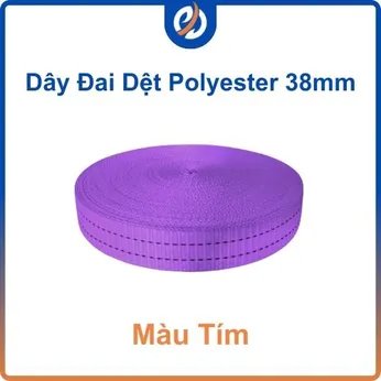 Dây đai polyester bản 38mm màu tím