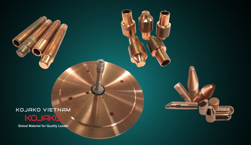 Điện cực hàn điểm và đĩa hàn lăn đồng Beryllium tại Kojako Việt Nam Điện cực hàn điểm và đĩa hàn lăn đồng Beryllium tại Kojako Việt Nam