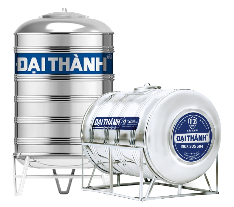 Bồn nước inox Đại Thành đứng 500L Bồn nước inox Đại Thành đứng 500L
