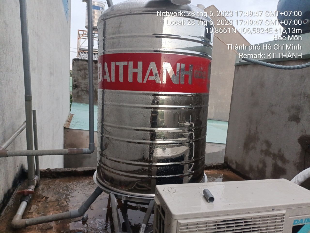 bồn inox Đại Thành 1000L đứng bồn inox Đại Thành 1000L đứng