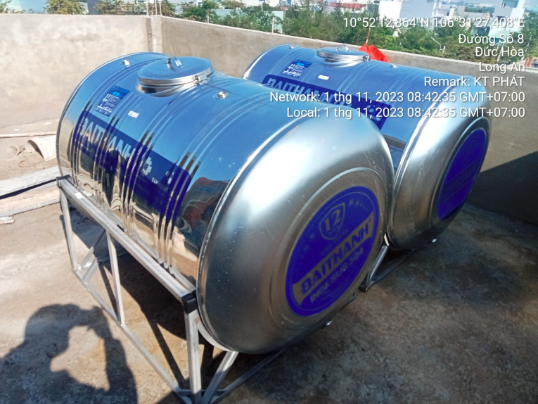 bồn inox đại thành 1500l bồn inox đại thành 1500l