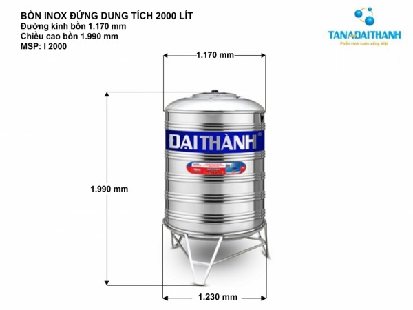 kích thước bồn 2000l tân á kích thước bồn 2000l tân á