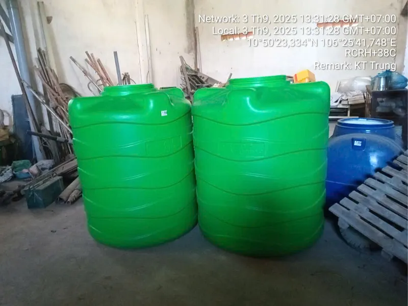 Công trình thực tế giao 2 bồn nhựa Plasman Long An - Sản phẩm chất lượng, dịch vụ nhanh chóng, giá cả cạnh tranh