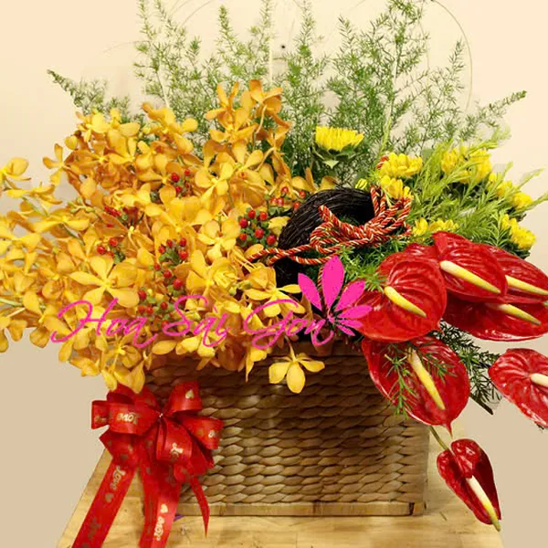 Giỏ hoa tươi 20/10 - PT39