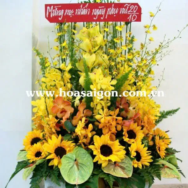 Hoa hộp gỗ HHG09