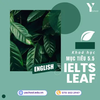 KHÓA HỌC MỤC TIÊU BAND 5.5 – IELTS LEAF