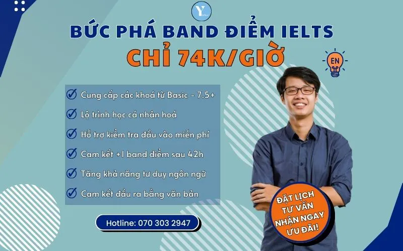 Học IELTS chỉ với 74k/ giờ tại YSchool
