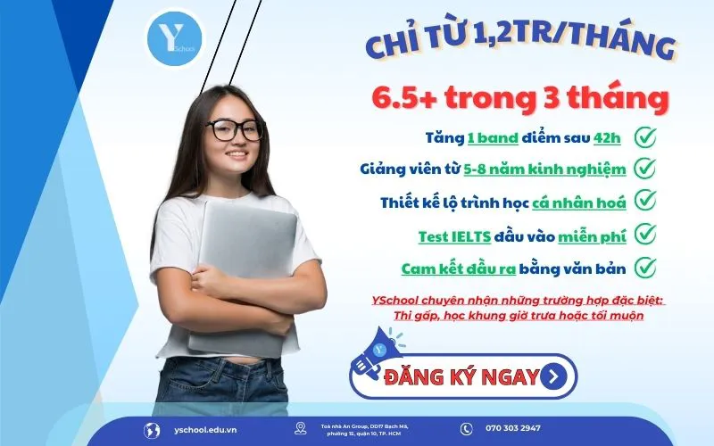 Khoá học IELTS 6.5 - IELTS Flower tại Anh ngữ YSchool: Chìa khóa thành công trong kỳ thi IELTS