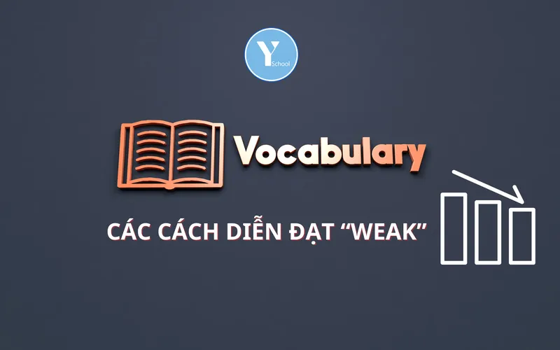 HỌC TỪ VỰNG CÙNG YSCHOOL – CÁC CÁCH DIỄN ĐẠT “WEAK”