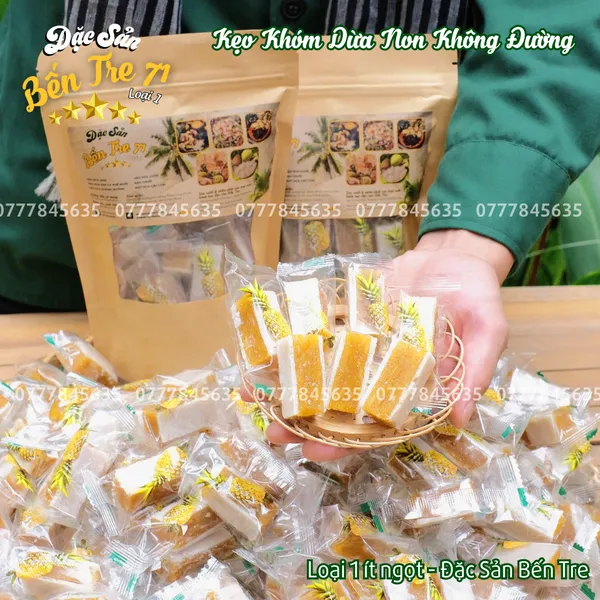 KẸO KHÓM DỪA NON KHÔNG ĐƯỜNG - ĐẶC SẢN BẾN TRE 71