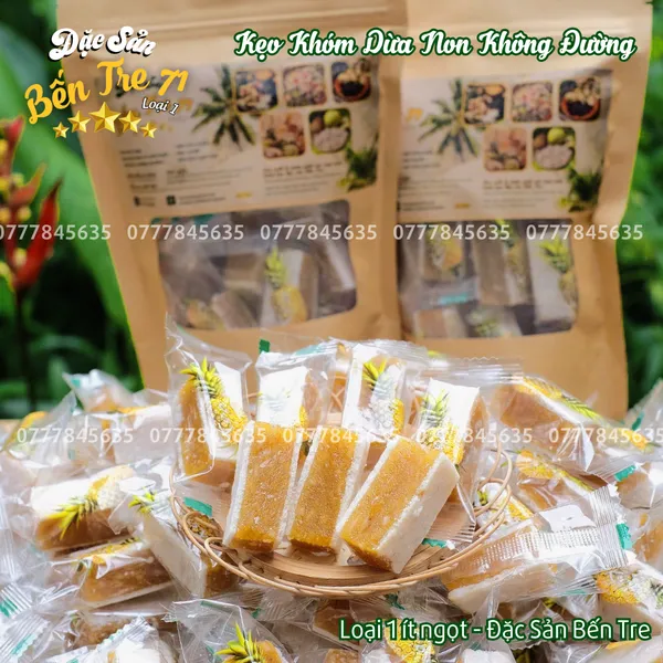 KẸO KHÓM DỪA NON KHÔNG ĐƯỜNG - ĐẶC SẢN BẾN TRE 71