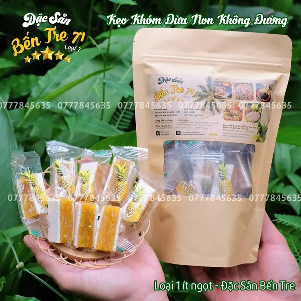 KẸO KHÓM DỪA NON KHÔNG ĐƯỜNG - ĐẶC SẢN BẾN TRE 71