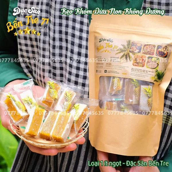 KẸO KHÓM DỪA NON KHÔNG ĐƯỜNG - ĐẶC SẢN BẾN TRE 71