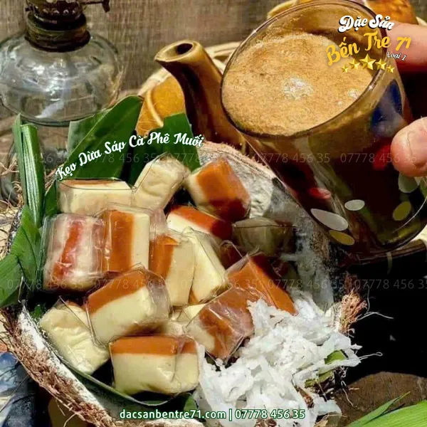Kẹo Dừa Sáp Cà Phê Muối | Đặc Sản Bến Tre 71