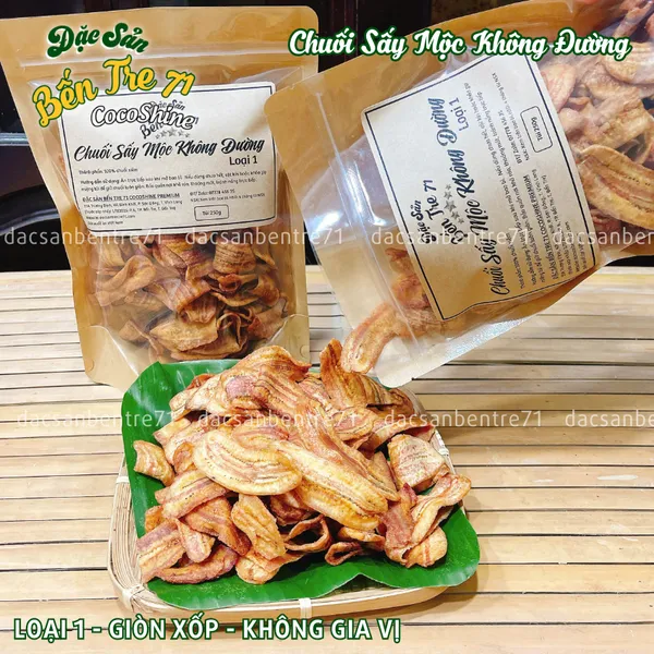 [LOẠI 1] Chuối Sấy Mộc Không Đường – Giòn Tan, Hương Vị Tự Nhiên | ĐẶC SẢN BẾN TRE 71 COCOSHINE