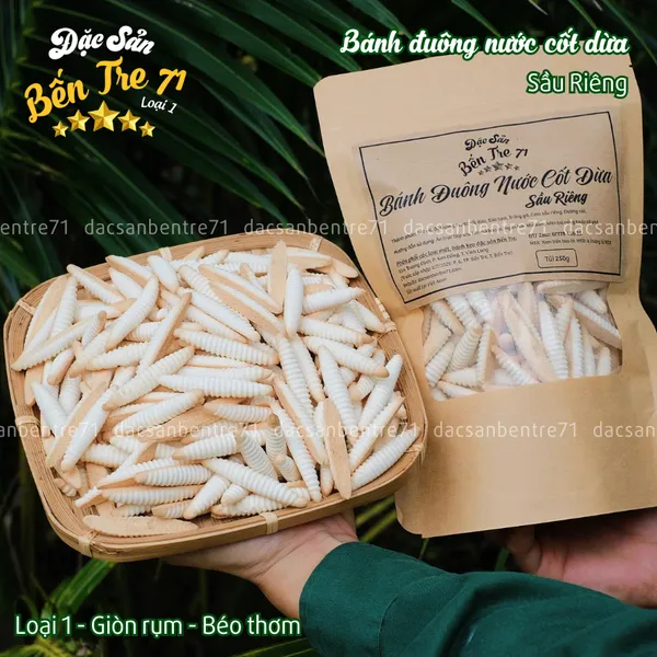 [LOẠI 1] BÁNH ĐUÔNG NƯỚC CỐT DỪA SẦU RIÊNG – THƠM BÉO GIÒN RỤM
