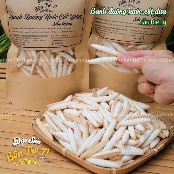 [LOẠI 1] BÁNH ĐUÔNG NƯỚC CỐT DỪA SẦU RIÊNG – THƠM BÉO GIÒN RỤM