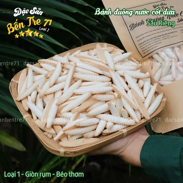[LOẠI 1] BÁNH ĐUÔNG NƯỚC CỐT DỪA SẦU RIÊNG – THƠM BÉO GIÒN RỤM