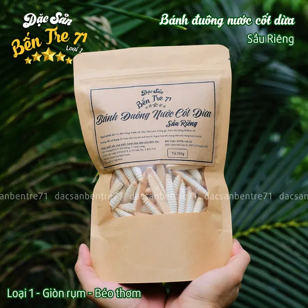 [LOẠI 1] BÁNH ĐUÔNG NƯỚC CỐT DỪA SẦU RIÊNG – THƠM BÉO GIÒN RỤM