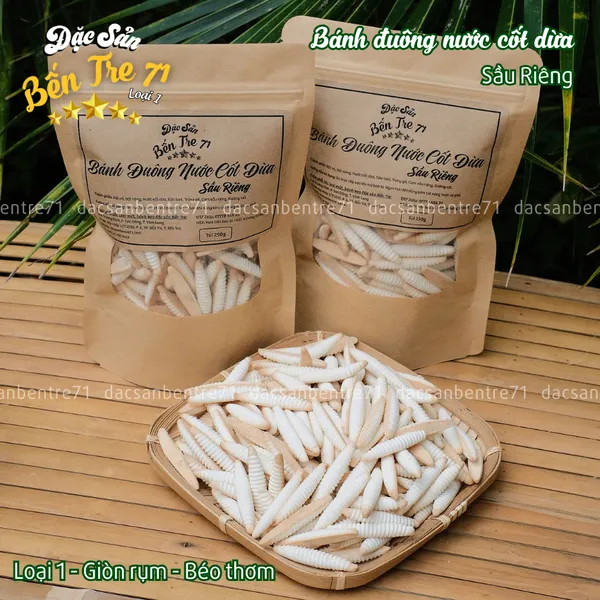 [LOẠI 1] BÁNH ĐUÔNG NƯỚC CỐT DỪA SẦU RIÊNG – THƠM BÉO GIÒN RỤM
