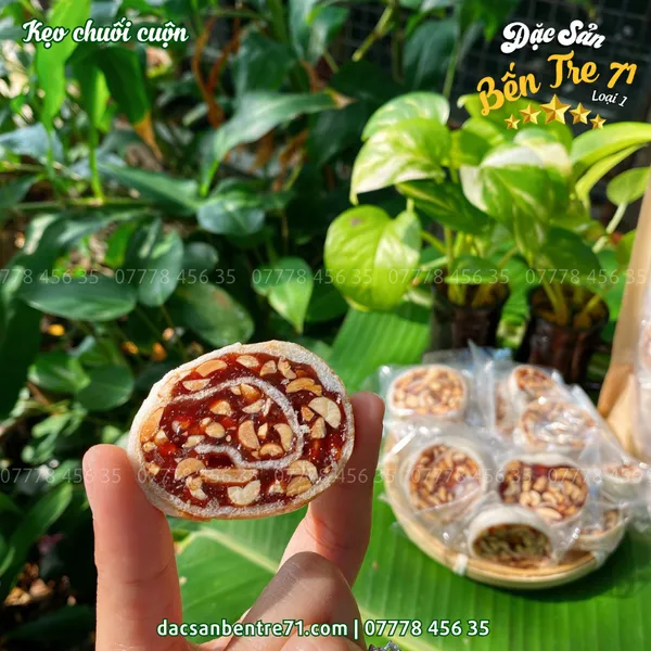 Kẹo Chuối Cuộn Bánh Tráng | Đặc Sản Bến Tre 71