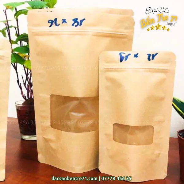Túi Zip Giấy Có Cửa Sổ