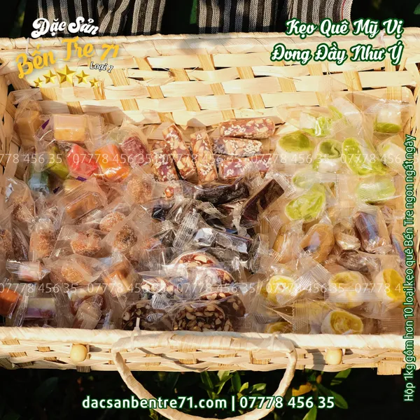 [HỘP 1KG LỘN XỘN] KẸO QUÊ MỸ VỊ – ĐONG ĐẦY NHƯ Ý | HƠN 10 LOẠI KẸO NGON TỪ ĐẶC SẢN BẾN TRE 71