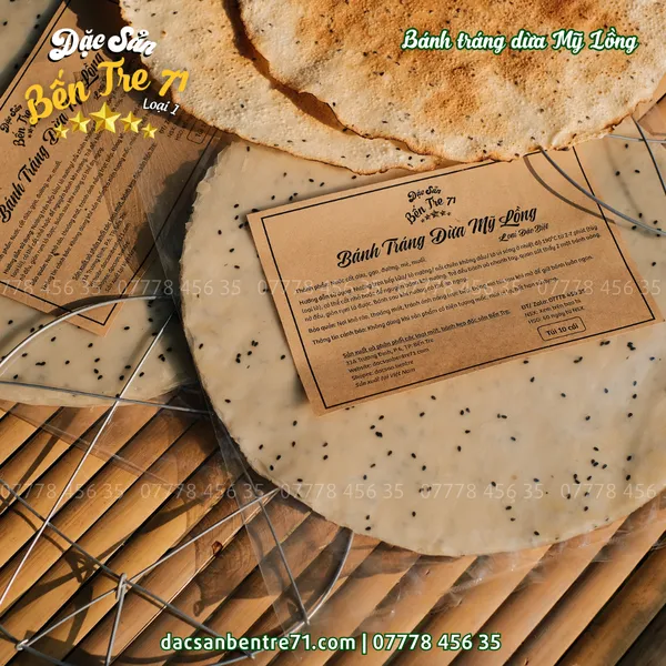 Bánh Tráng Dừa Mỹ Lồng Loại Đặc Biệt - Đặc Sản Bến Tre 71