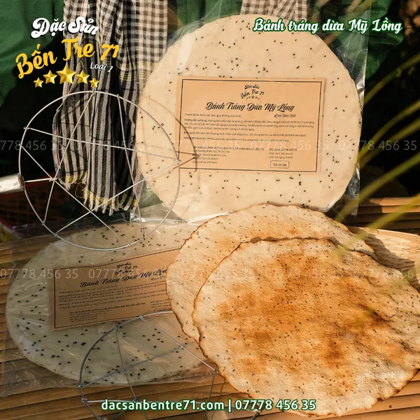 Bánh Tráng Dừa Mỹ Lồng Loại Đặc Biệt - Đặc Sản Bến Tre 71