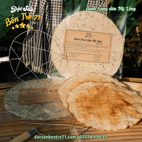 Bánh Tráng Dừa Mỹ Lồng Loại Đặc Biệt - Đặc Sản Bến Tre 71