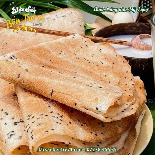 Bánh Tráng Dừa Mỹ Lồng Loại Đặc Biệt - Đặc Sản Bến Tre 71