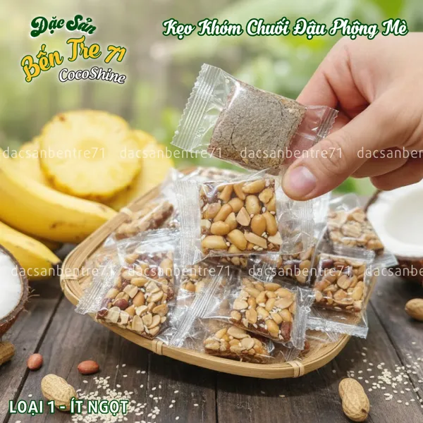 [LOẠI 1] Kẹo Khóm Chuối Đậu Phộng Mè – Chua Ngọt, Thơm Ngon | ĐẶC SẢN BẾN TRE 71 COCOSHINE